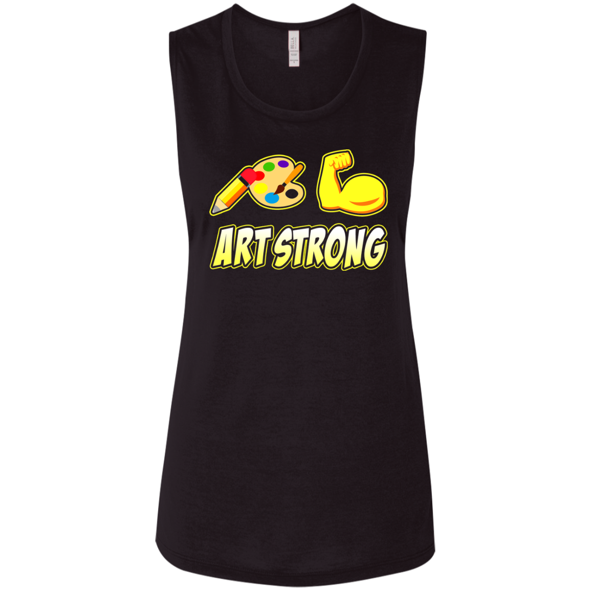 ArtichokeUSA Custom Design. Art Strong. Ladies' Flowy Muscle Tank