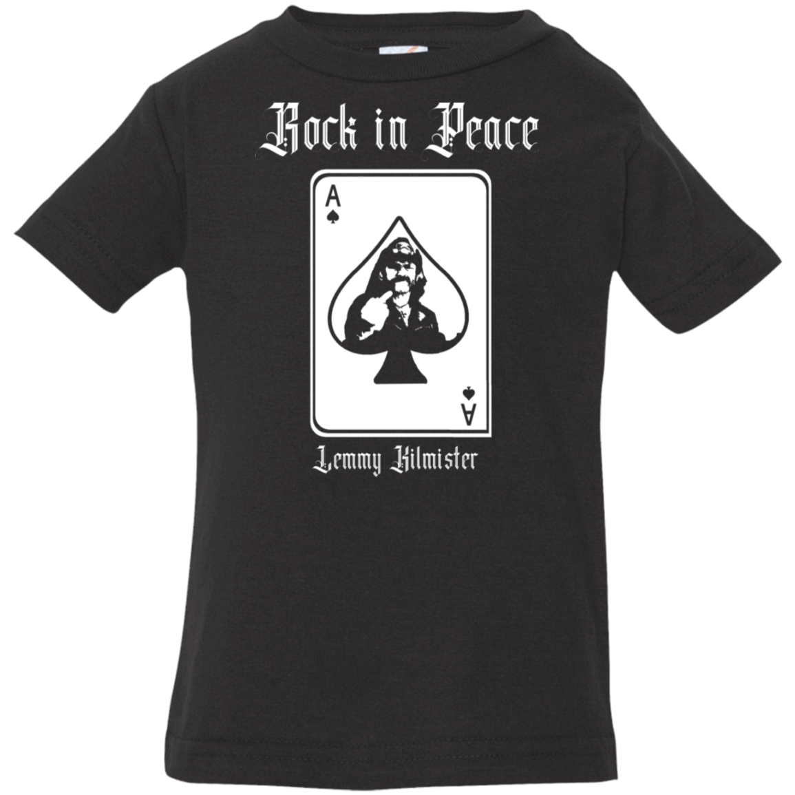 ArtichokeUSA Custom Design. Lemmy Kilmister "Ace of Spades" Tribute Fan Art Version 2 of 2. Infant Jersey T-Shirt