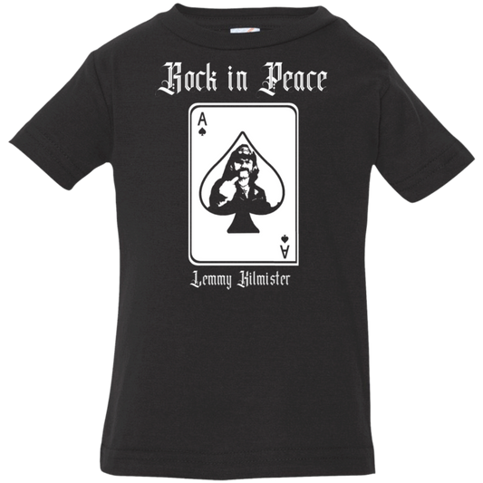 ArtichokeUSA Custom Design. Lemmy Kilmister "Ace of Spades" Tribute Fan Art Version 2 of 2. Infant Jersey T-Shirt