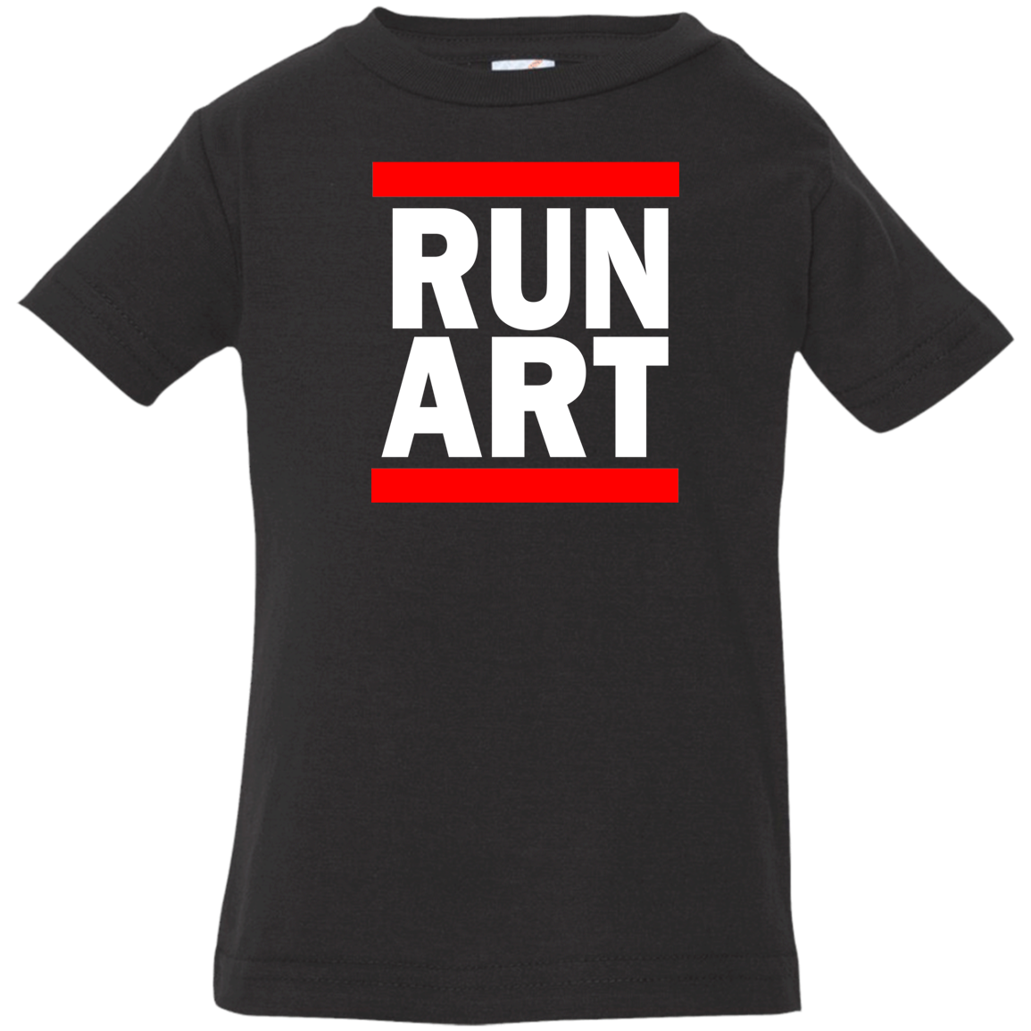 ArtichokeUSA Custom Design. RUN ART. RUN DMC Parody. Infant Jersey T-Shirt