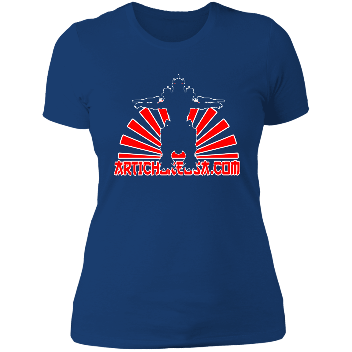 ArtichokeUSA Custom Design. Fan Art Mechagodzilla/Godzilla. Ladies' Boyfriend T-Shirt