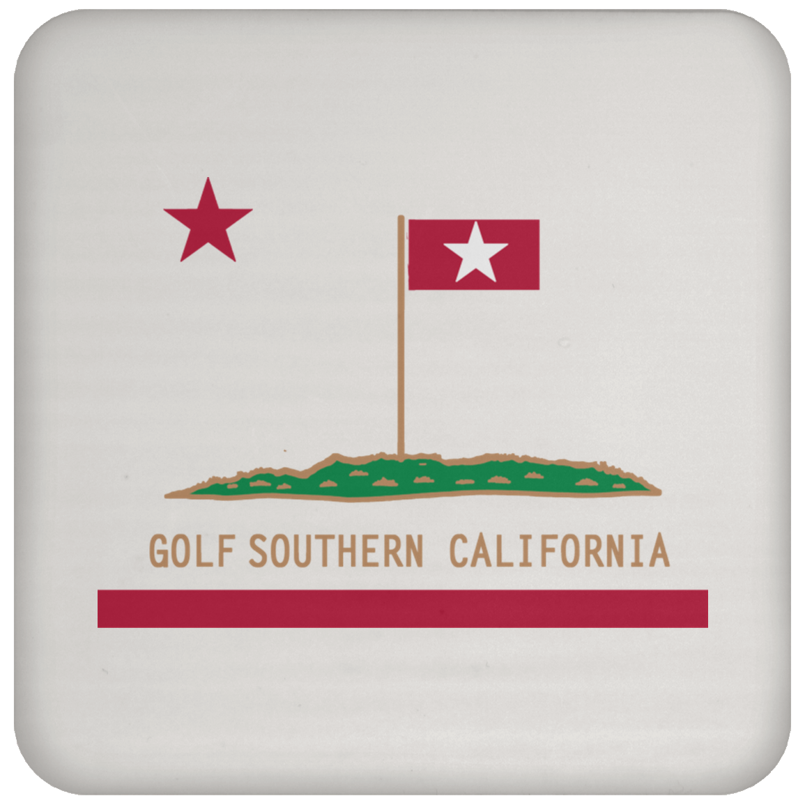 OPG Custom Design #8. Golf Southern California. All Year Long Baby!! Coaster
