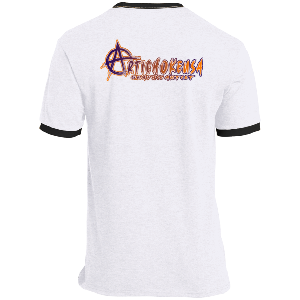 ArtichokeUSA Character and Font design. Let's Create Your Own Team Design Today. Arthur. Ringer Tee