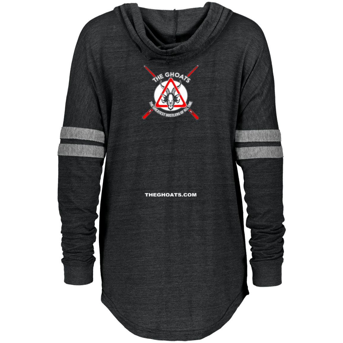 The GHOATS Custom Design. #20 Nice Rack. Ladies Hooded Low Key Pullover
