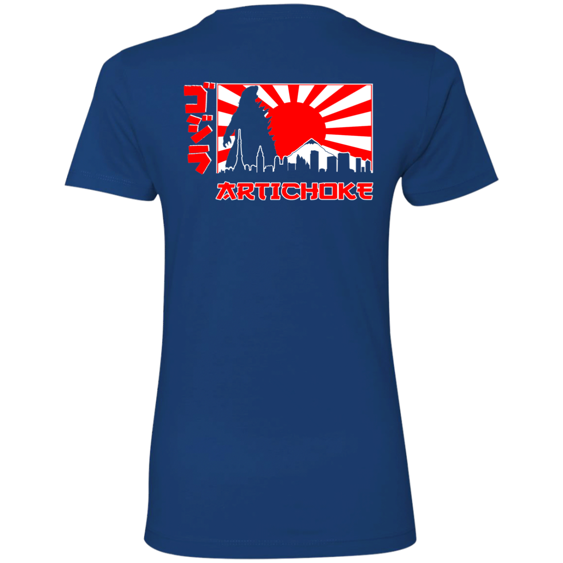 ArtichokeUSA Custom Design. Fan Art Mechagodzilla/Godzilla. Ladies' Boyfriend T-Shirt