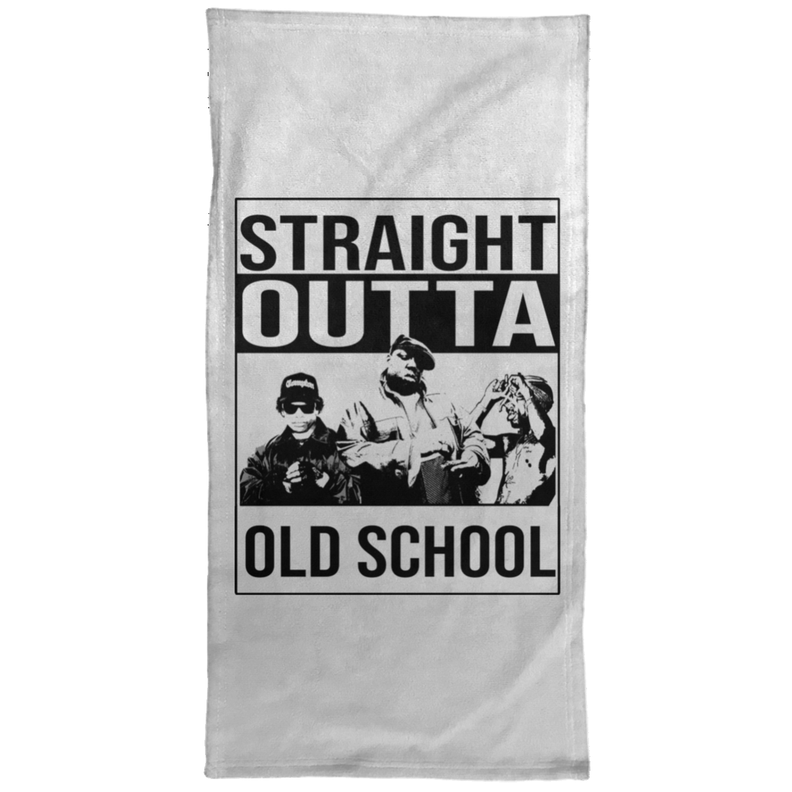 ArtichokeUSA Custom Design. Straight Outta Old School. The GOATs of Rap. Fan Art. Towel - 15x30