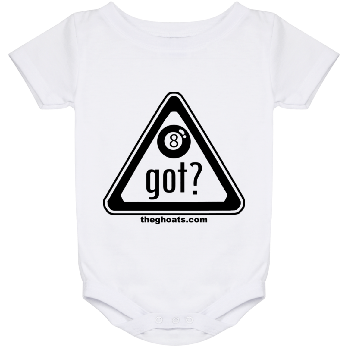 The GHOATS Custom Design. #40 Got Game? / Guess Not. Baby Onesie 24 Month
