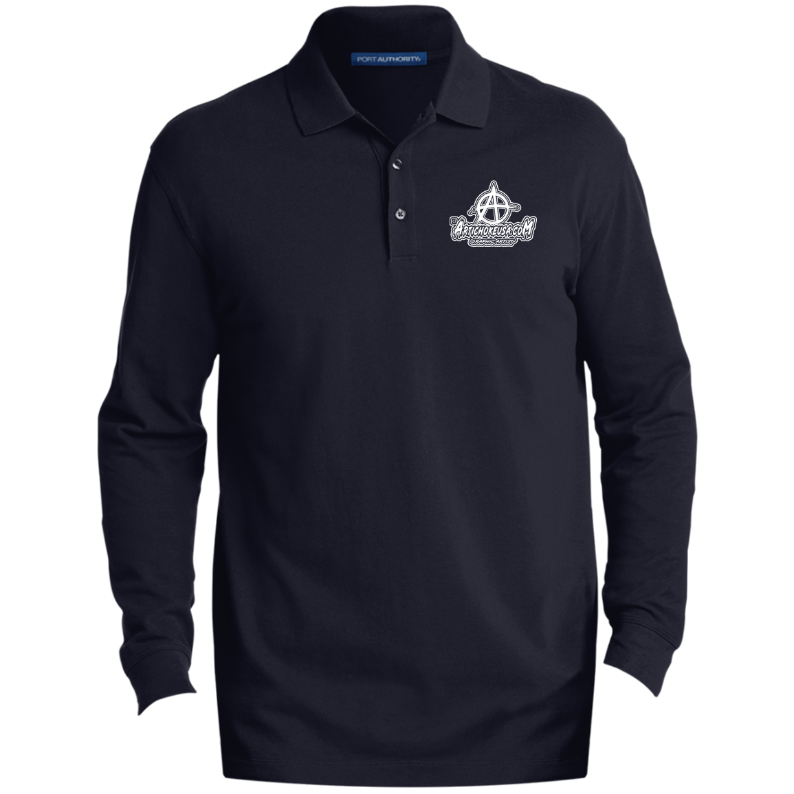 Embroidered Men's EZCotton LS Polo