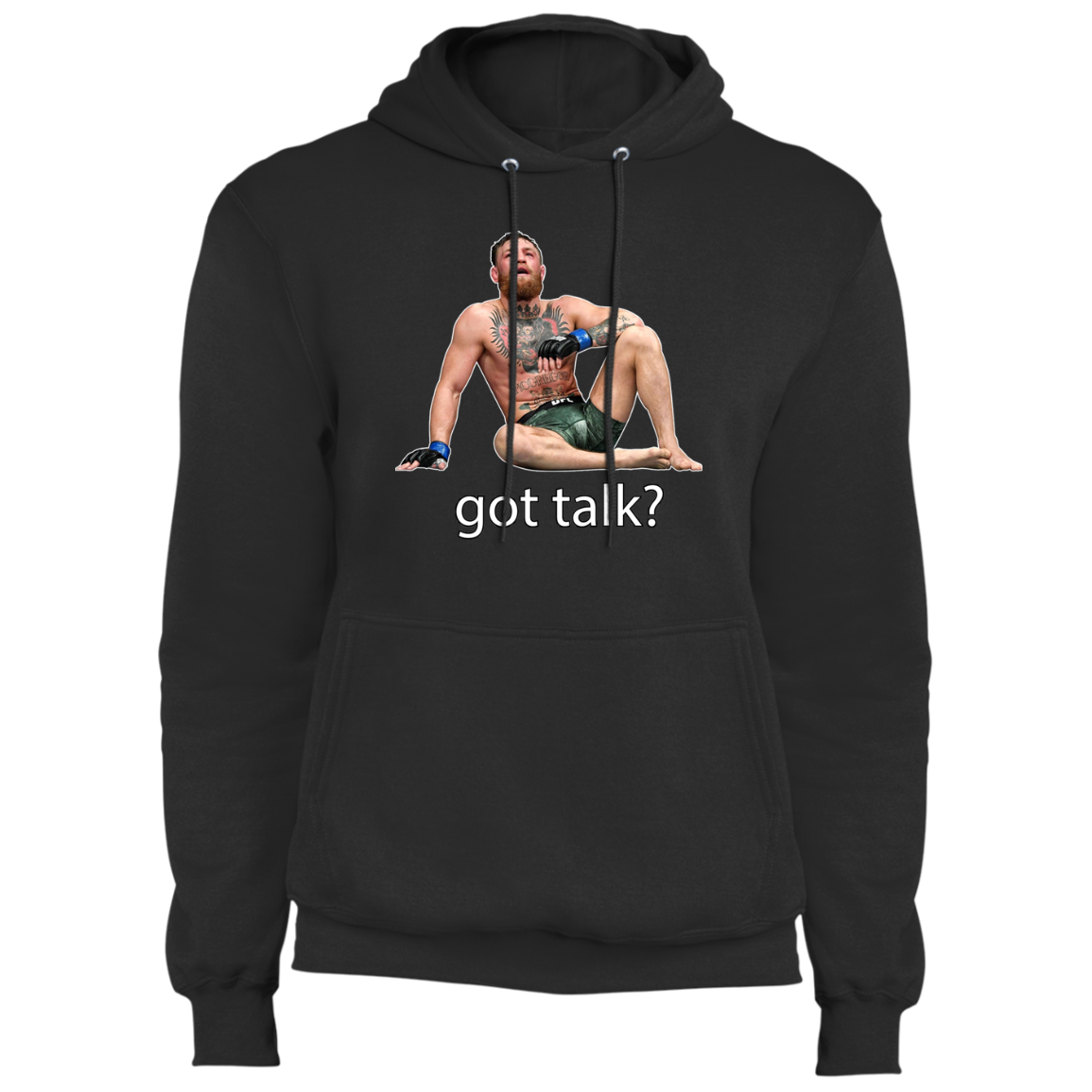 Artichoke Fight Gear Custom Design #12. Got Talk? MMA. Fleece Hoodie
