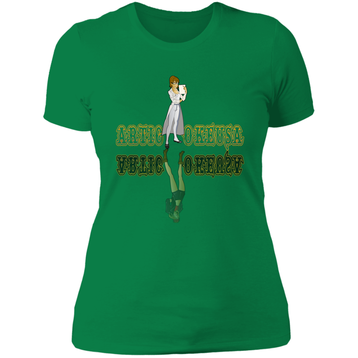 ArtichokeUSA Custom Design. Façade: (Noun) A false appearance that makes someone or something seem more pleasant or better than they really are. Ladies' Boyfriend T-Shirt