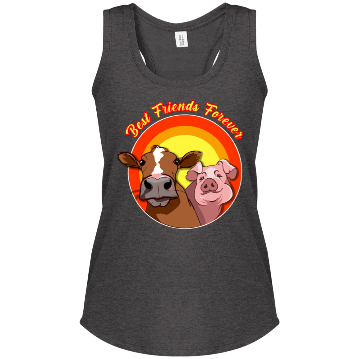 ArtichokeUSA Custom Design. Best Friends Forever. Bacon Cheese Burger. Ladies' Tri Racerback Tank