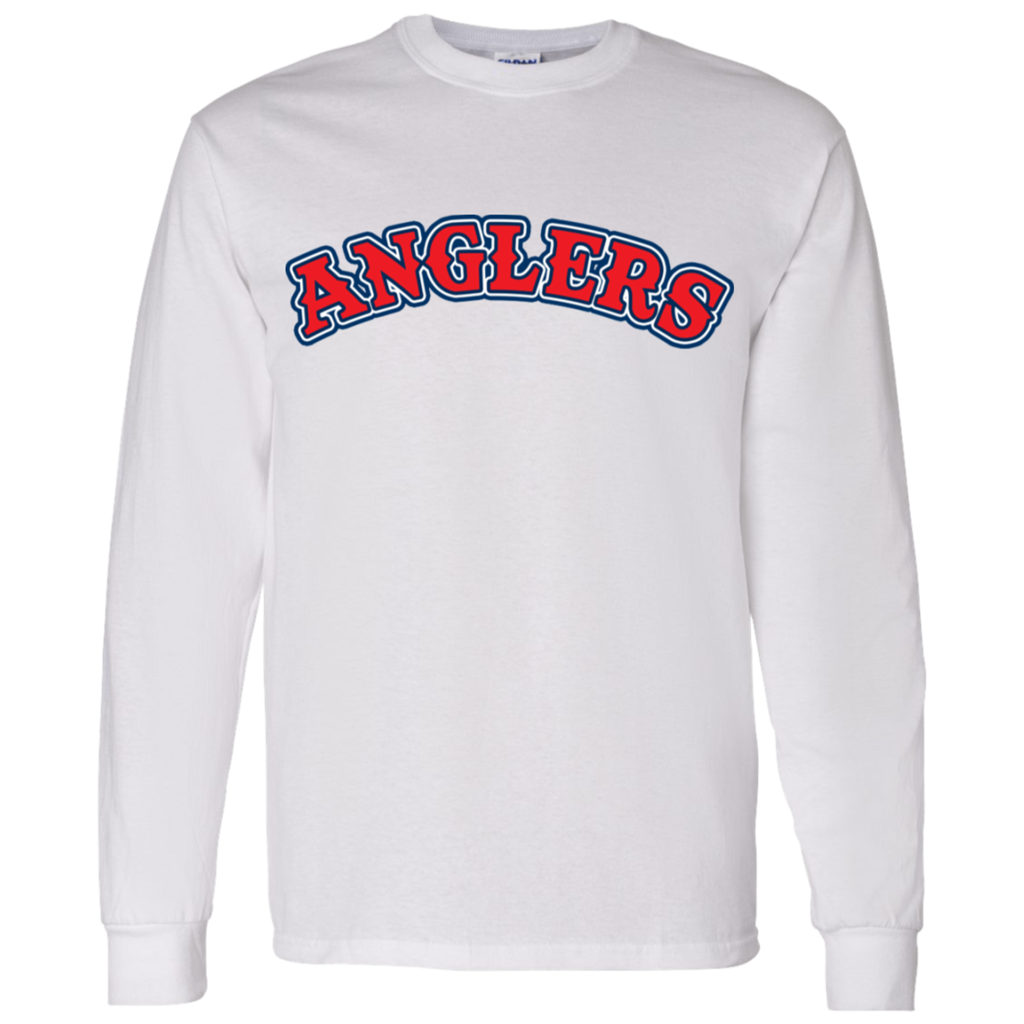 ArtichokeUSA Custom Design. Anglers. Southern California Sports Fishing. Los Angeles Angels Parody. LS T-Shirt 5.3 oz.