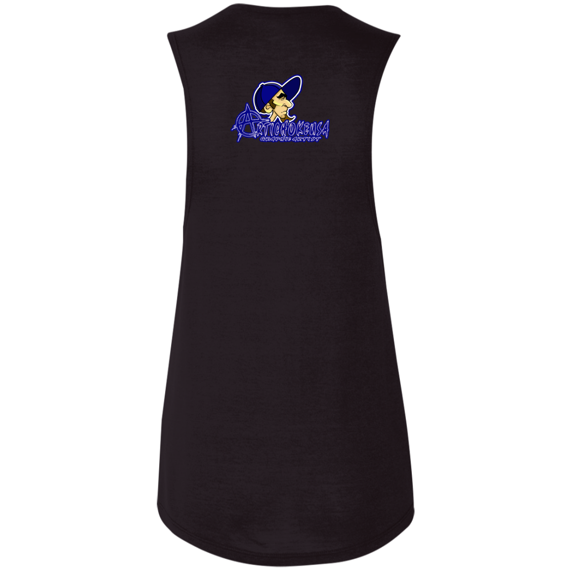 ZZ#20 ArtichokeUSA Characters and Fonts. "Clem" Let’s Create Your Own Design Today. Ladies' Flowy Muscle Tank