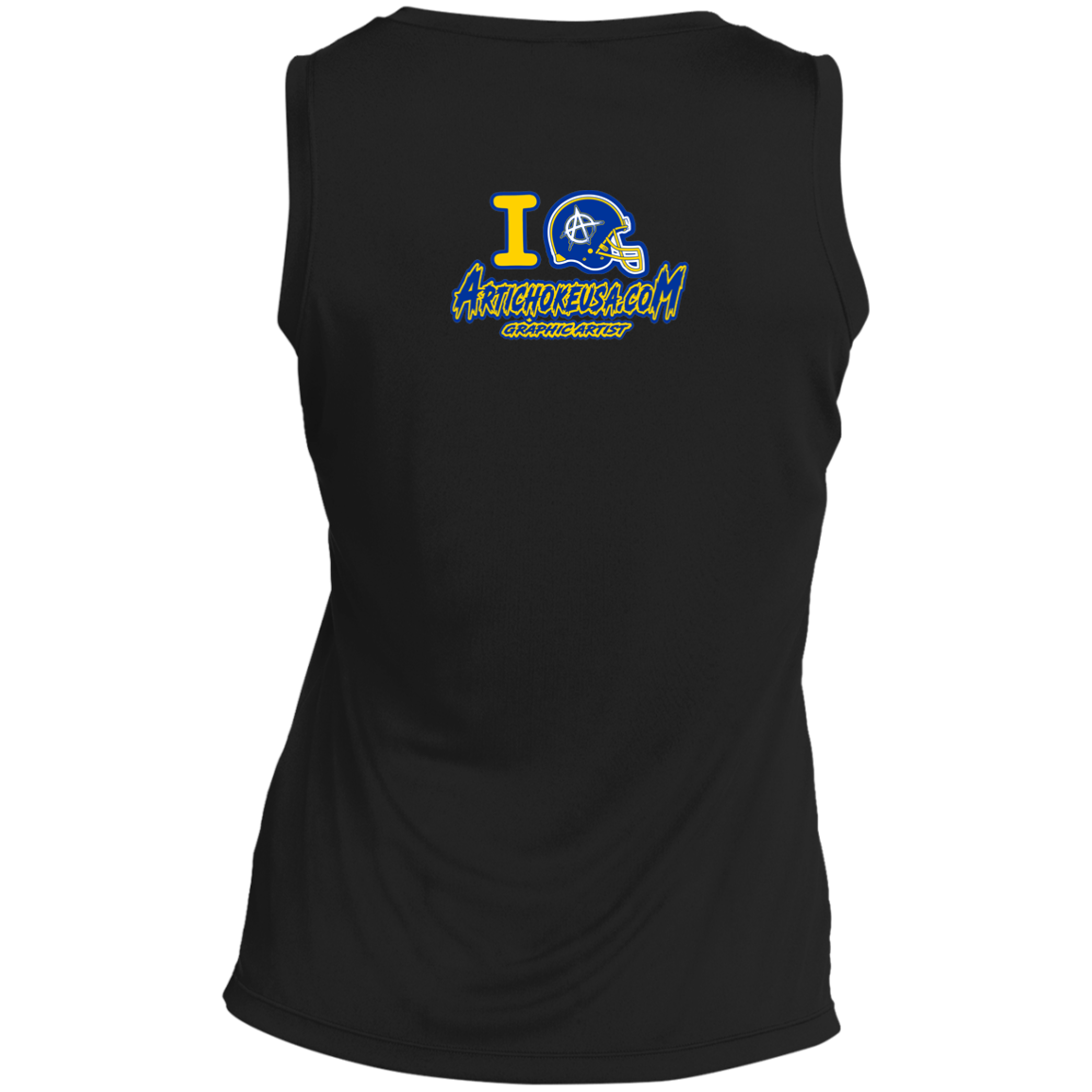 ArtichokeUSA Custom Design. Los Ramgeles. Fan Art. Ladies' Sleeveless V-Neck