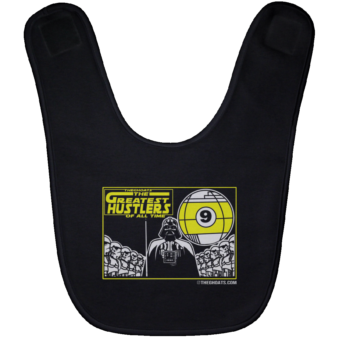 The GHOATS Custom Design. # 39 The Dark Side of Hustling. Baby Bib