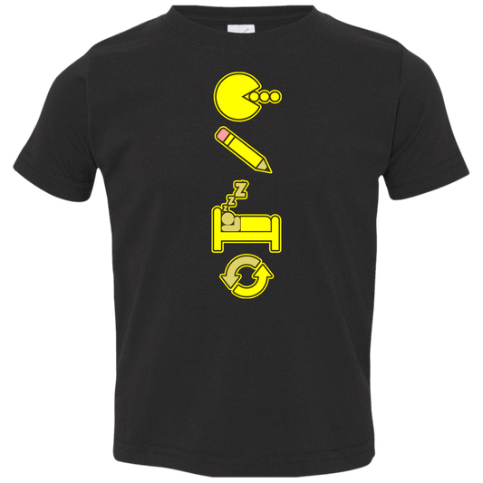 ArtichokeUSA Custom Design. Eat. Draw. Sleep. Repeat. Toddler Jersey T-Shirt