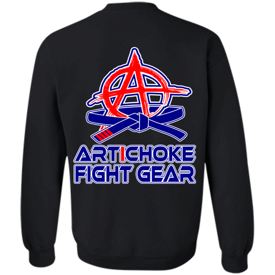 Artichoke Fight Gear Custom Design #2. BJJ MLB Parody v1. Crewneck Sweatshirt