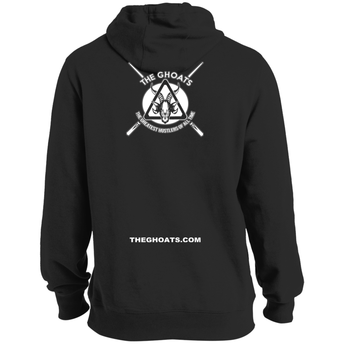 The GHOATS Custom Design. #26 SHOOT POOL NOT PEOPLE. Tall Pullover Hoodie