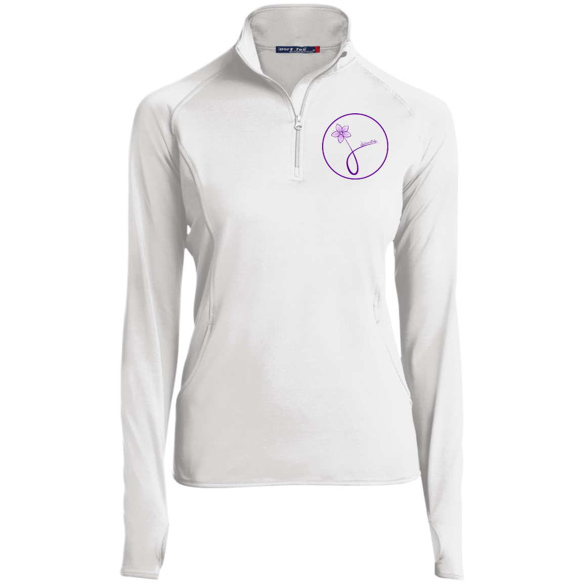 LST850 Embroidered Women's 1/2 Zip Performance Pullover