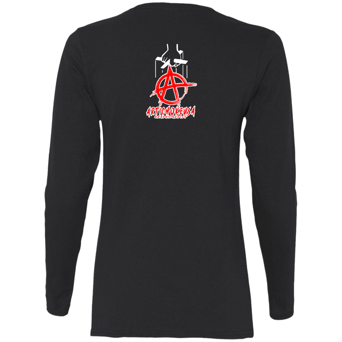 ArtichokeUSA Custom Design. Godfather Simms. NY Giants Superbowl XXI Champions. Fan Art. Ladies' 100% Cotton Long Sleeve T-Shirt