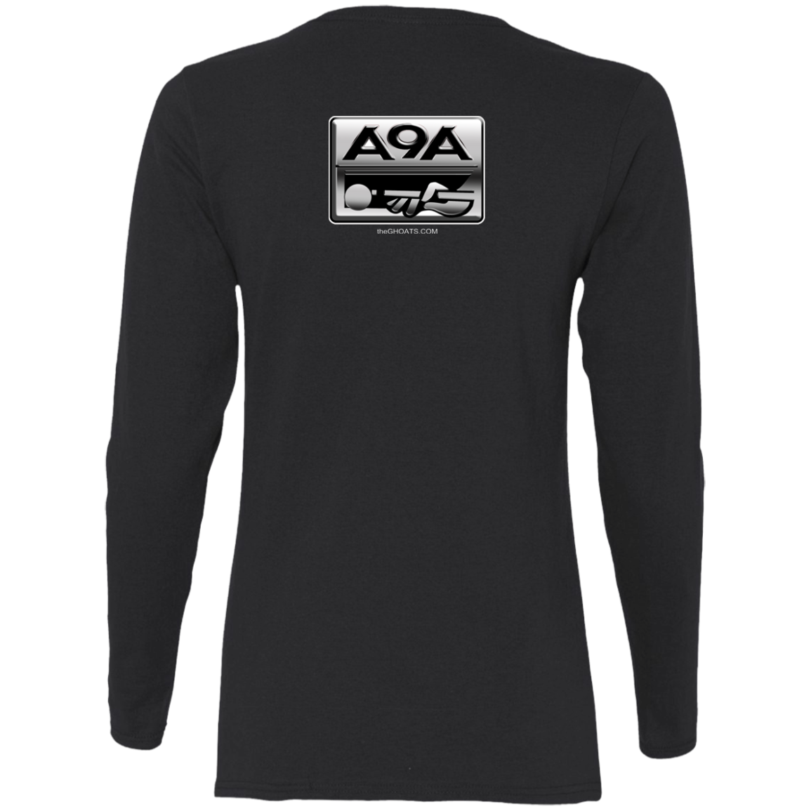 The GHOATS Custom Design. #3 POOL. APA Parody. Ladies' Cotton LS T-Shirt