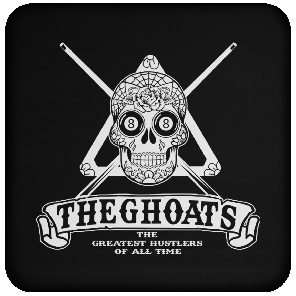The GHOATS Custom Design #37. Sugar Skull Pool Theme. Coaster