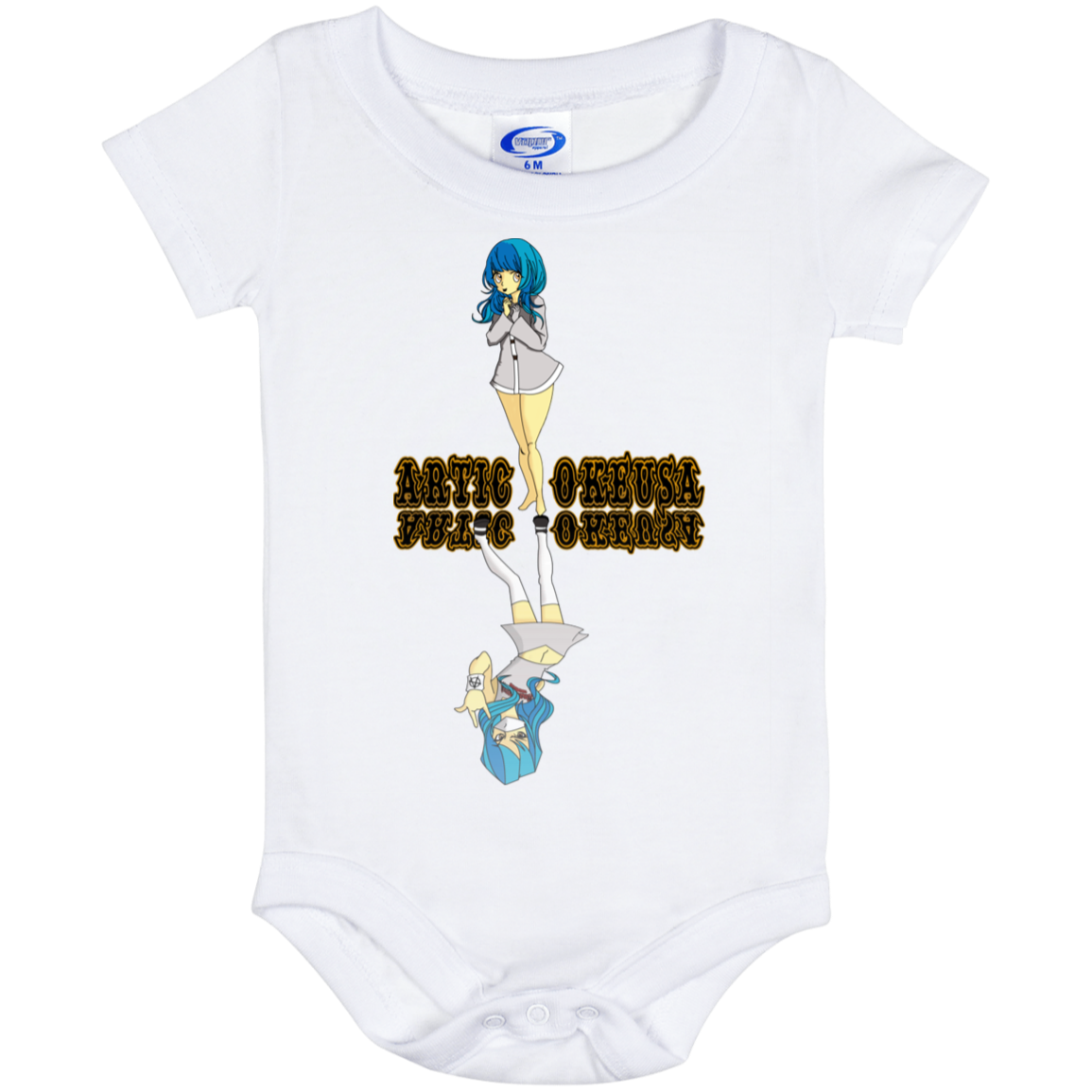 ArtichokeUSA Custom Design. Façade: (Noun) A false appearance that makes someone or something seem more pleasant or better than they really are. Baby Onesie 6 Month