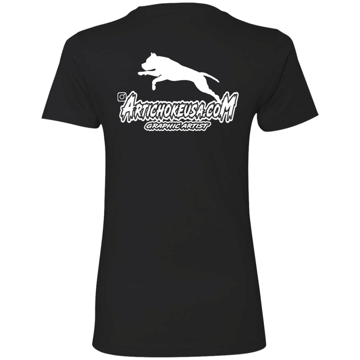 ArtichokeUSA Custom Design. Ruffing the Passer. Pitbull Edition. Male Version. Ladies' Boyfriend T-Shirt