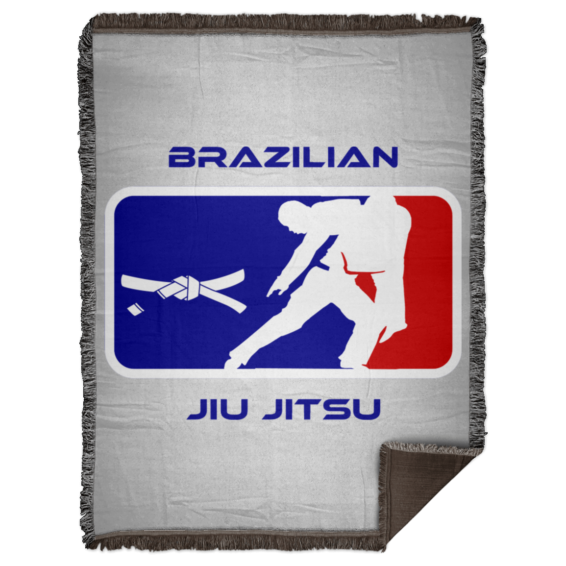 Artichoke Fight Gear Custom Design #2. BJJ MLB Parody v1. Woven Blanket - 60x80