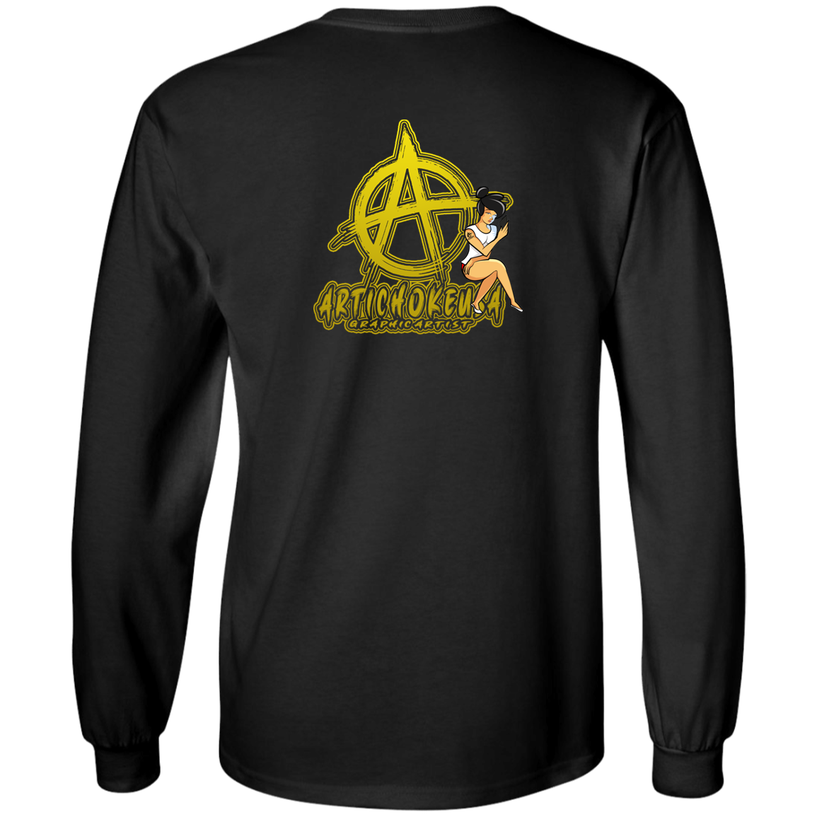 ArtichokeUSA Character and Font Design. Let’s Create Your Own Design Today. Betty. Long Sleeve 100% Cotton T-Shirt