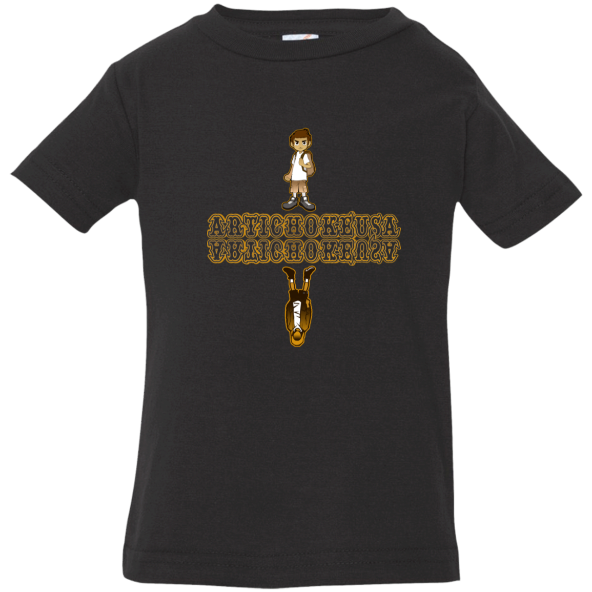 ArtichokeUSA Custom Design. Façade: (Noun) A false appearance that makes someone or something seem more pleasant or better than they really are. Infant Jersey T-Shirt