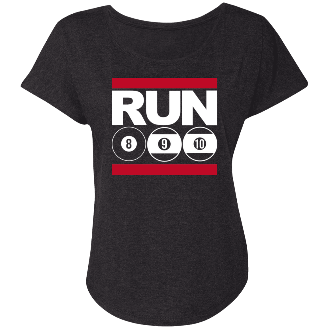 The GHOATS Custom Design. #29 run 8 9 10 ball. Ladies' Triblend Dolman Sleeve
