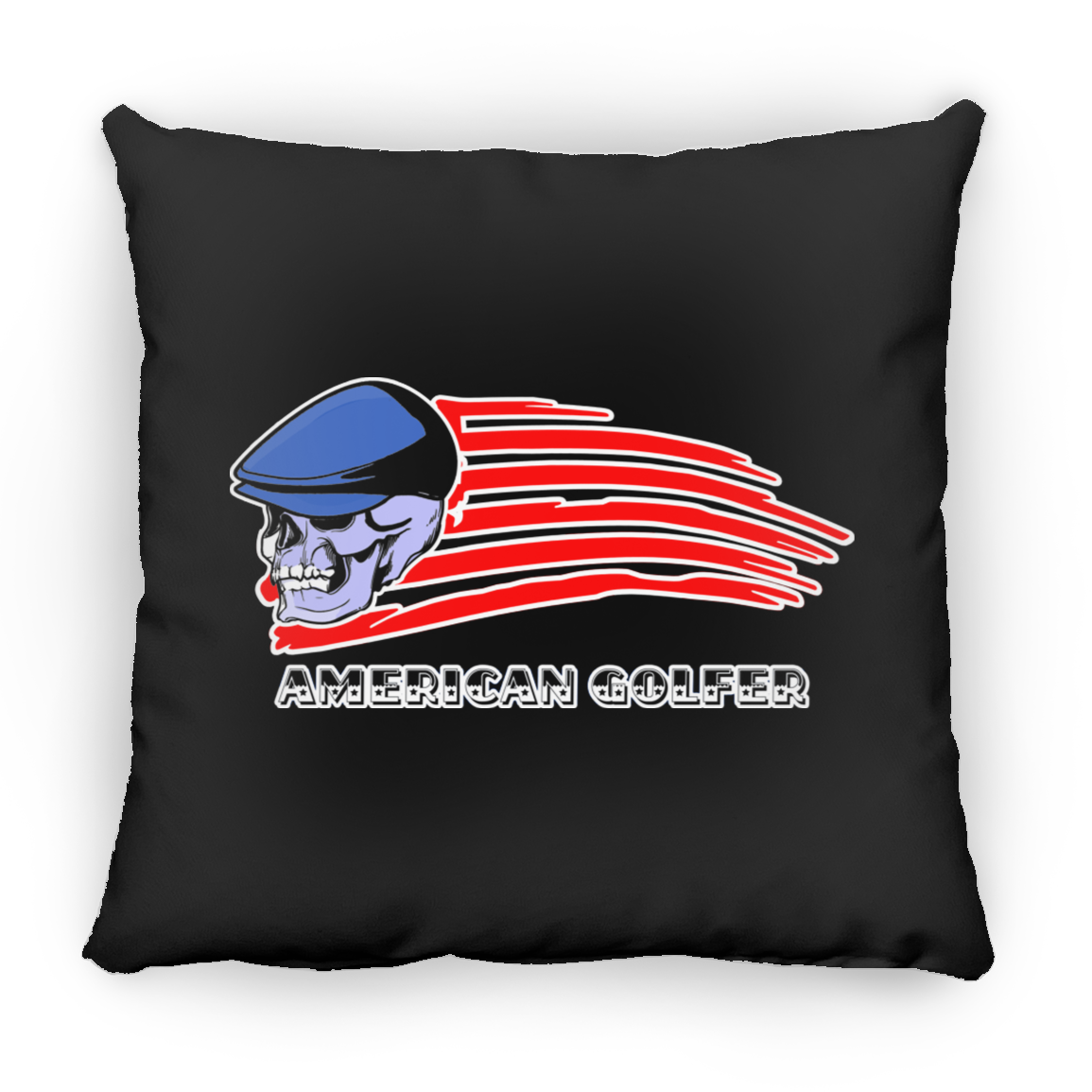 OPG Custom Design #12. Golf America. Male Edition. Square Pillow 18x18