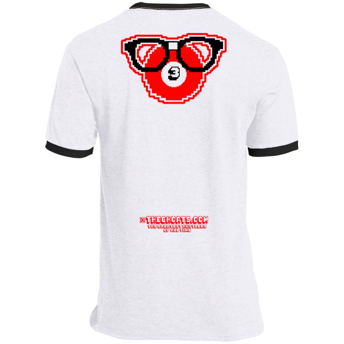The GHOATS Custom Design. #24 POOL N3RD. Ringer Tee