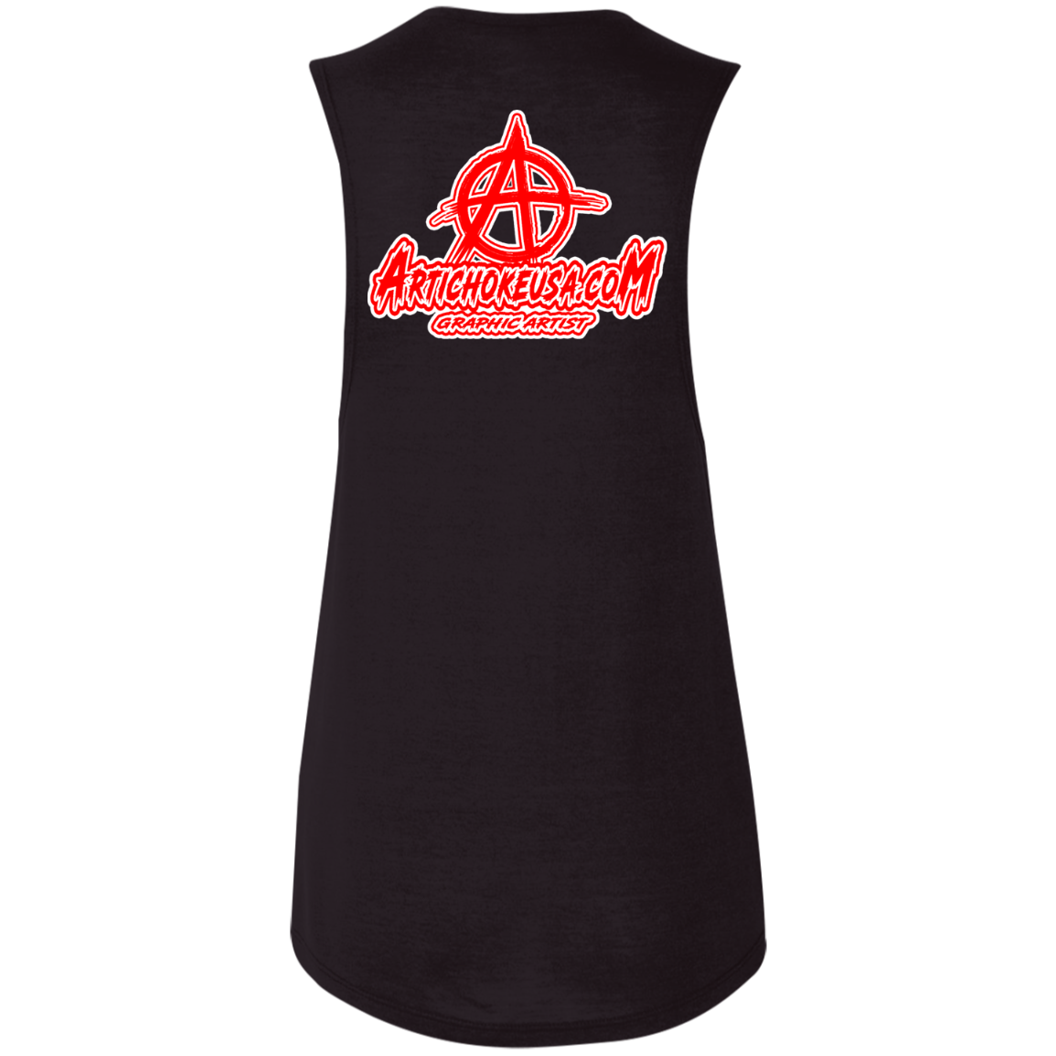 ArtichokeUSA Custom Design. Metallica Style Logo. Let's Make One For Your Project. Ladies' Flowy Muscle Tank