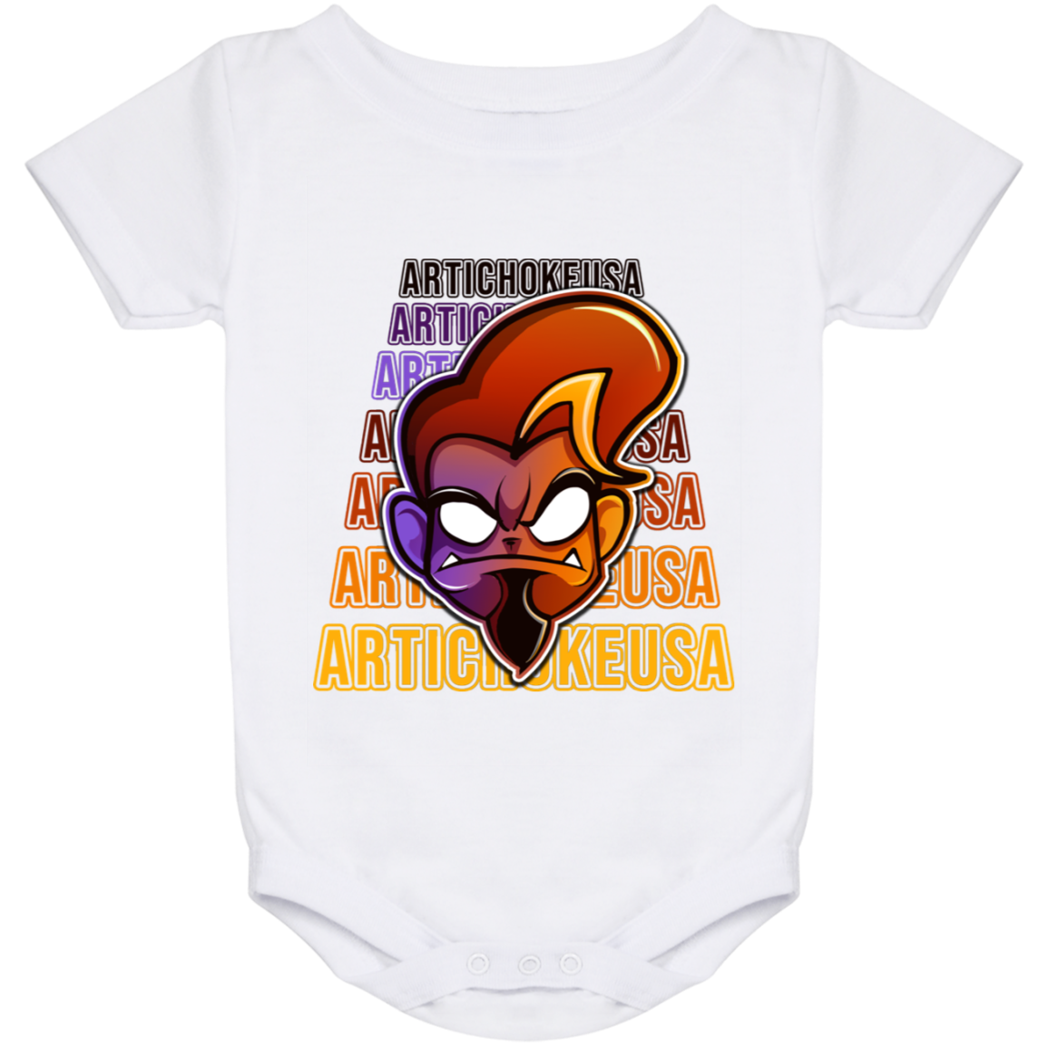 ArtichokeUSA Character and Font design. Let's Create Your Own Team Design Today. Arthur. Baby Onesie 24 Month