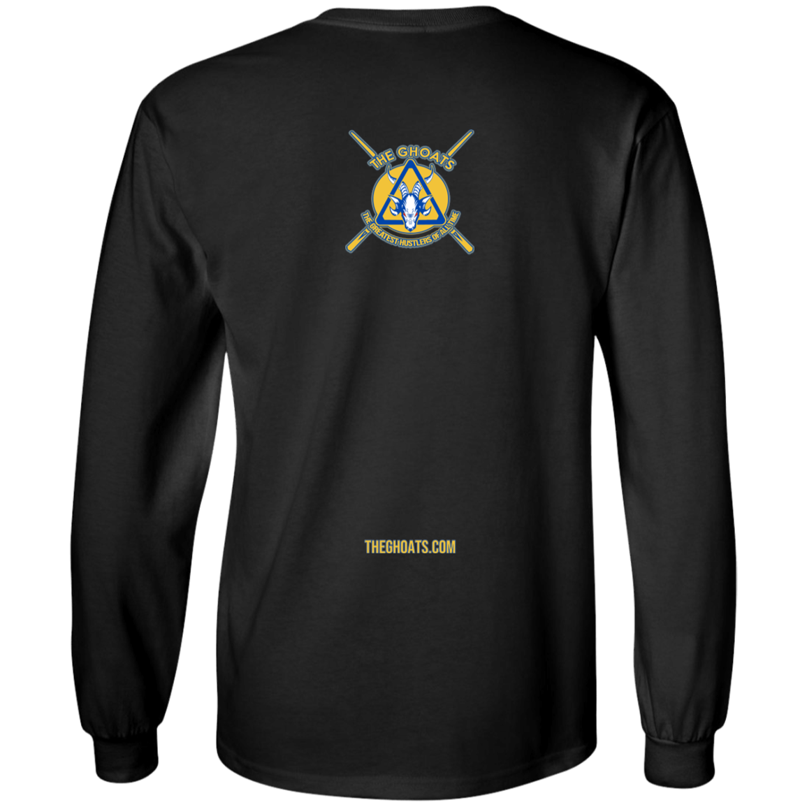 The GHOATS Custom Design. #12 GOLDEN STATE HUSTLERS. Youth LS T-Shirt