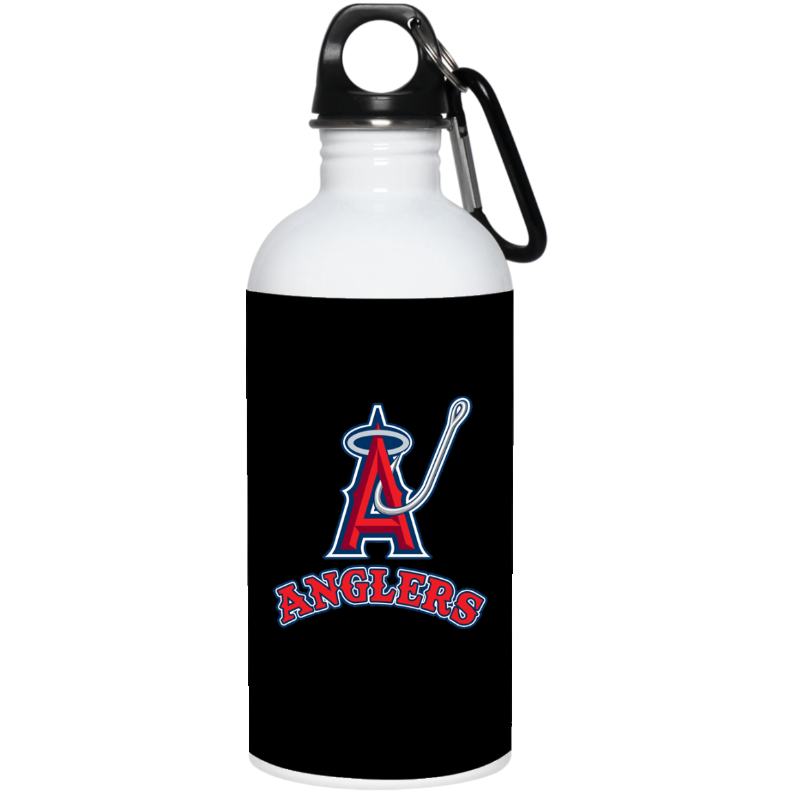 ArtichokeUSA Custom Design. Anglers. Southern California Sports Fishing. Los Angeles Angels Parody. 20 oz. Stainless Steel Water Bottle