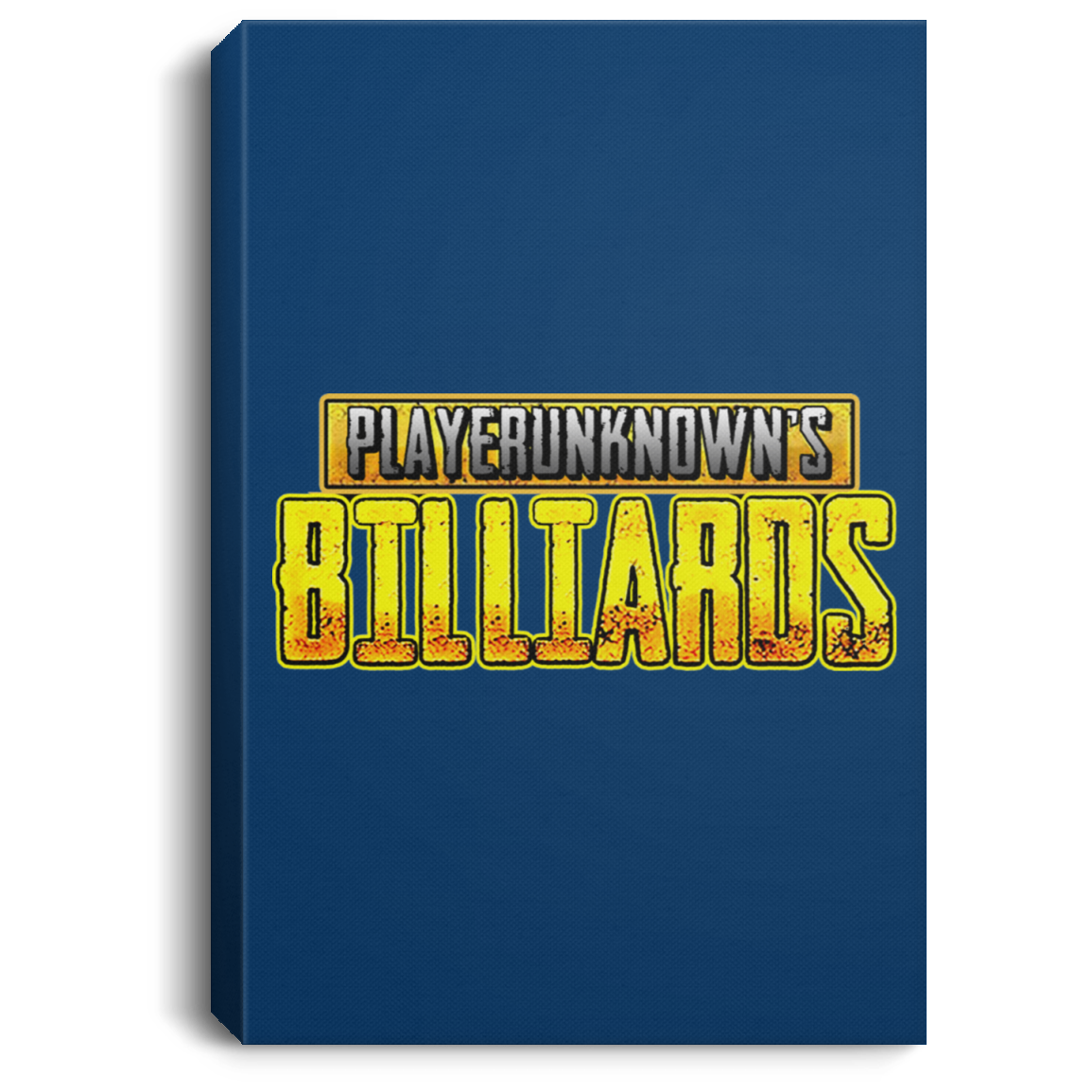 The GHOATS custom design #25. PlayersUnknown Billiards. PUBG Parody. Pool / Billiards. Portrait Canvas .75in Frame