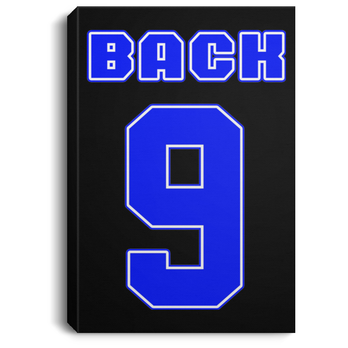 OPG Custom Design #17. Back 9. Portrait Canvas .75in Frame