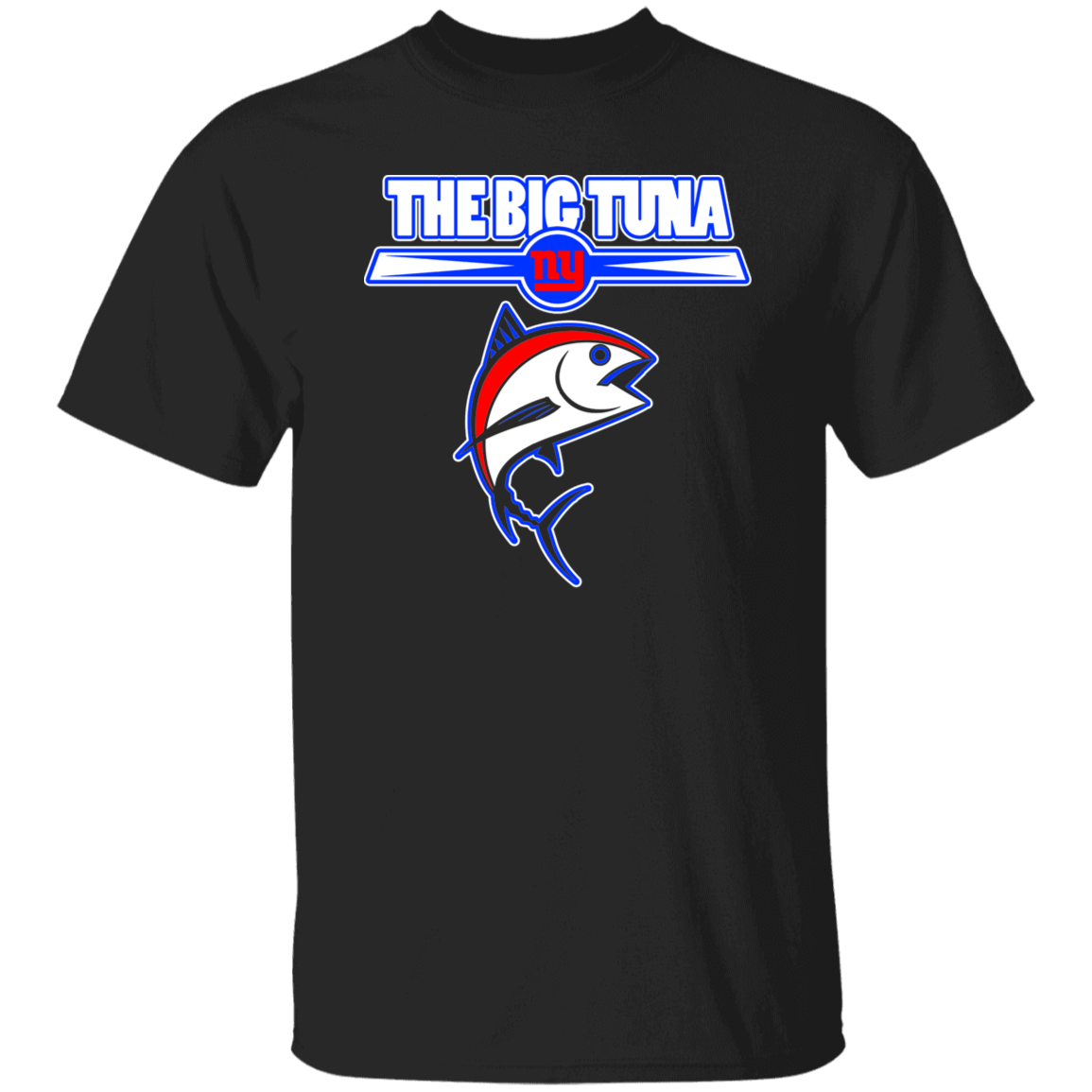 ArtichokeUSA Custom Design. The Big Tuna. Bill Parcell Tribute. NY Giants Fan Art. 5.3 oz. T-Shirt