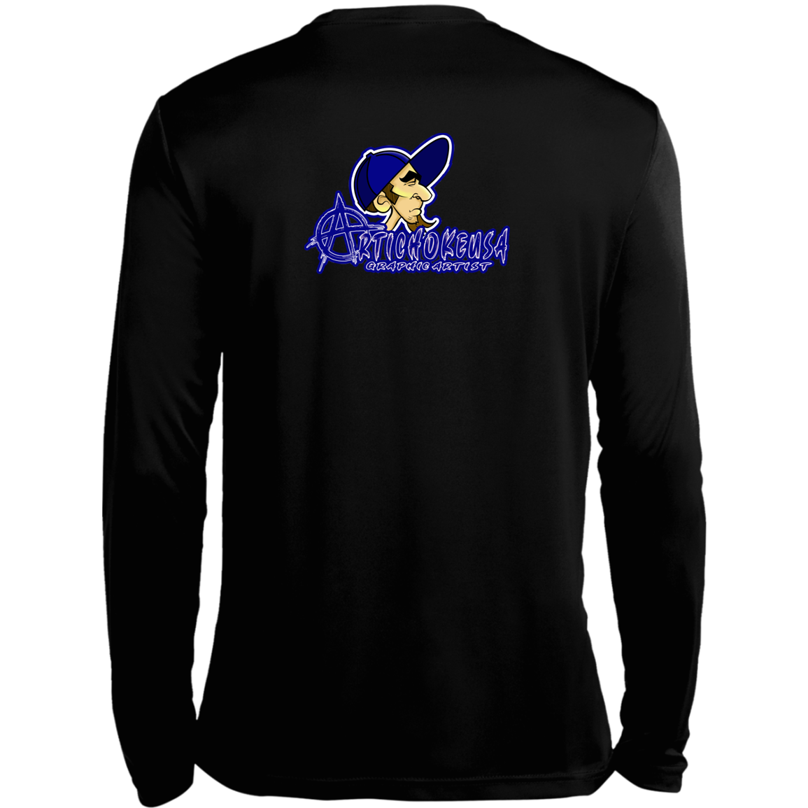 ZZ#20 ArtichokeUSA Characters and Fonts. "Clem" Let’s Create Your Own Design Today. Long Sleeve Moisture-Wicking Tee