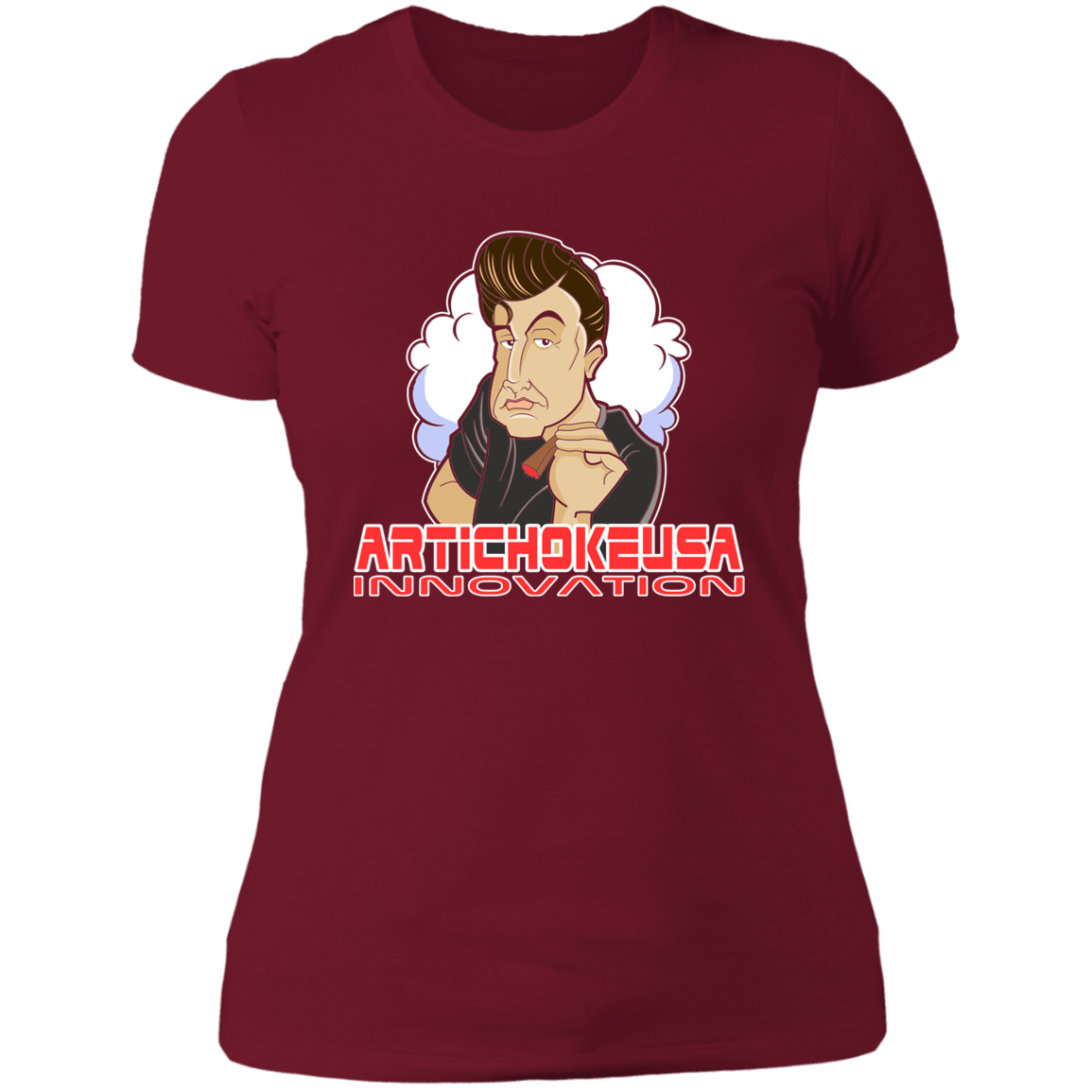 ArtichokeUSA Custom Design. Innovation. Elon Musk Parody Fan Art. Ladies' Boyfriend T-Shirt