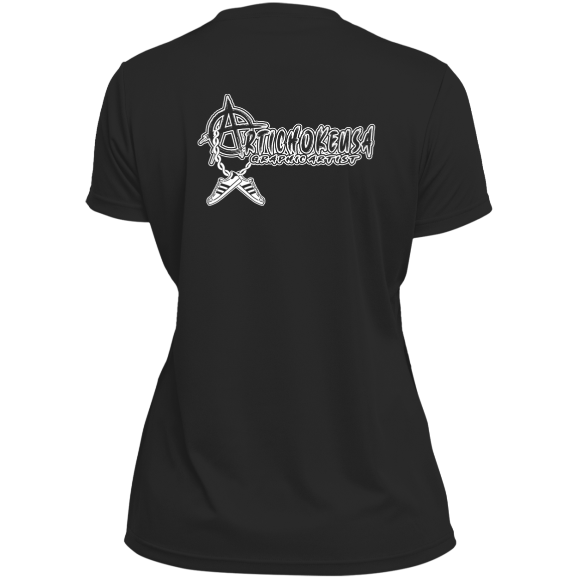 ArtichokeUSA Custom Design. Straight Outta Old School. The GOATs of Rap. Ladies’ Moisture-Wicking V-Neck Tee