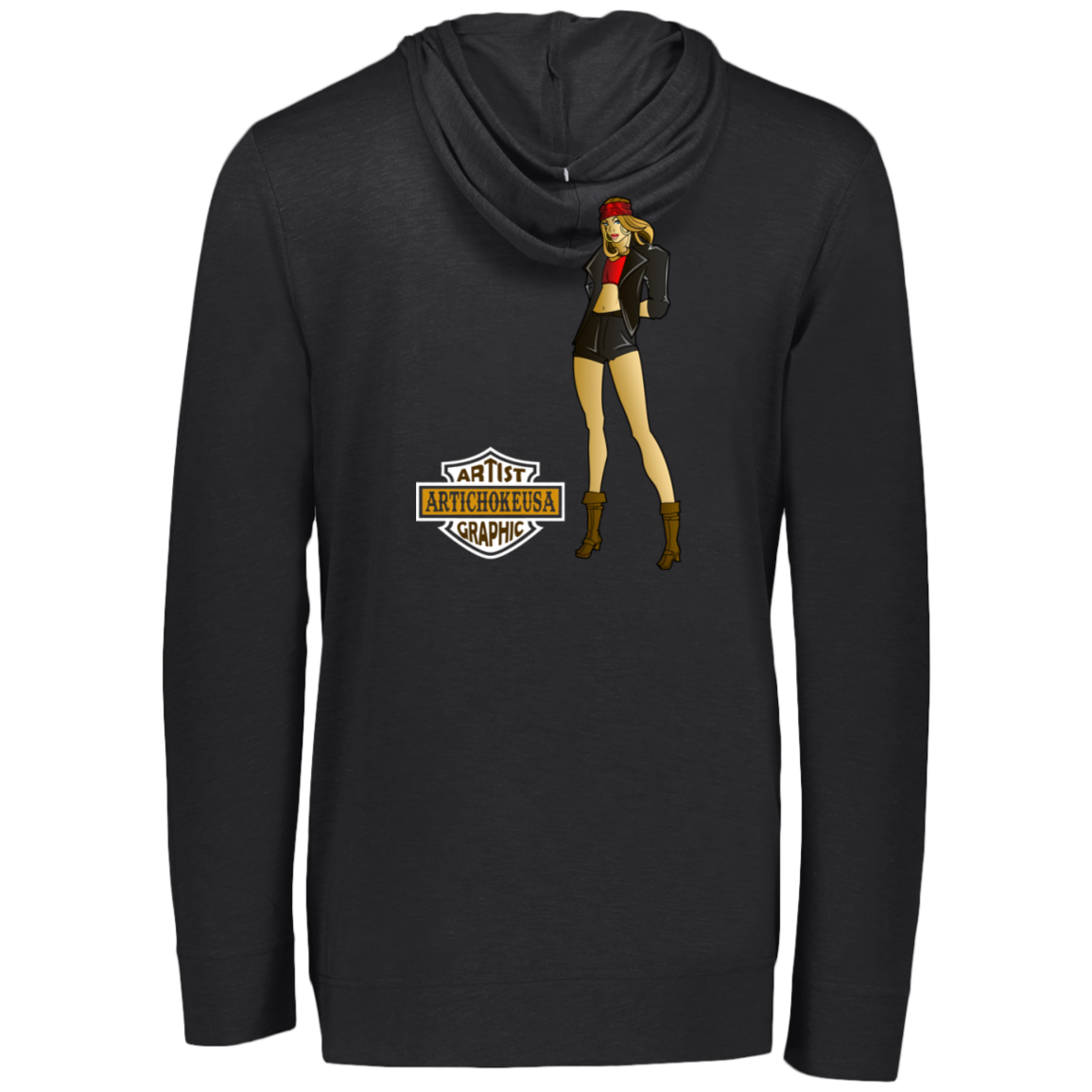 ArtichokeUSA Custom Design. Façade: (Noun) A false appearance that makes someone or something seem more pleasant or better than they really are. Eco Triblend T-Shirt Hoodie