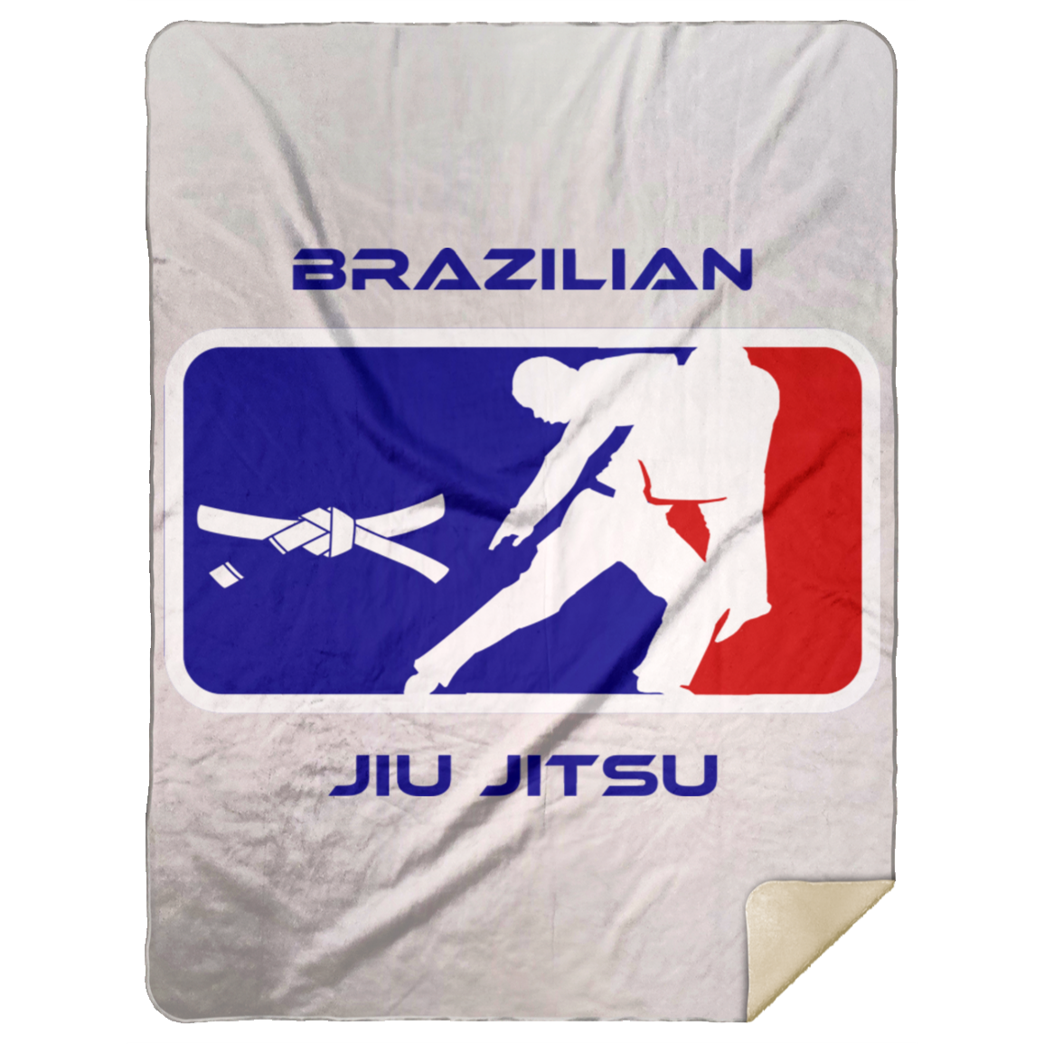 Artichoke Fight Gear Custom Design #2. BJJ MLB Parody v1. Premium Mink Sherpa Blanket 60x80