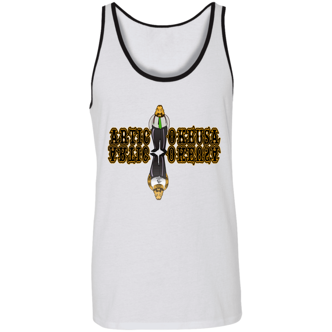 ArtichokeUSA Custom Design. Façade: (Noun) A false appearance that makes someone or something seem more pleasant or better than they really are. Unisex Tank