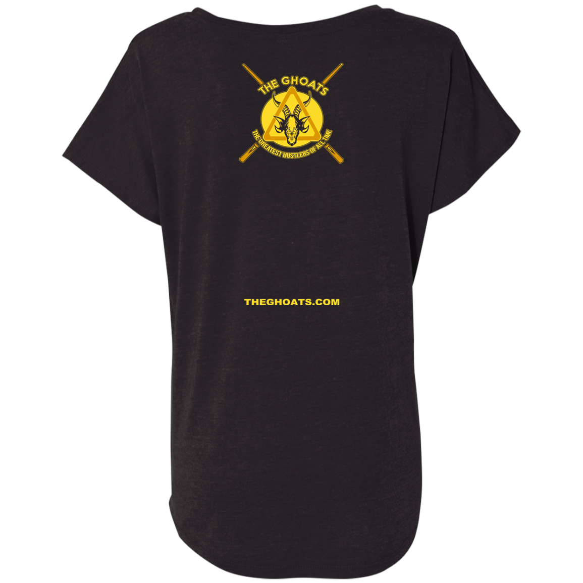The GHOATS Custom Design. #27 PlayerUnknown's Billiards. PUBG Parody. Ladies' Triblend Dolman Sleeve