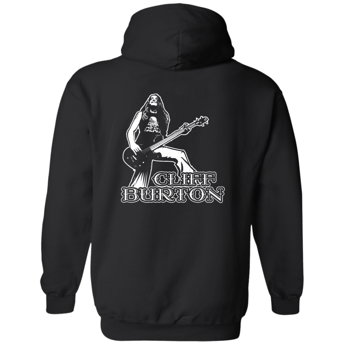 ArtichokeUSA Custom Design. Cliff Burton Tribute. Zip Up Hooded Sweatshirt