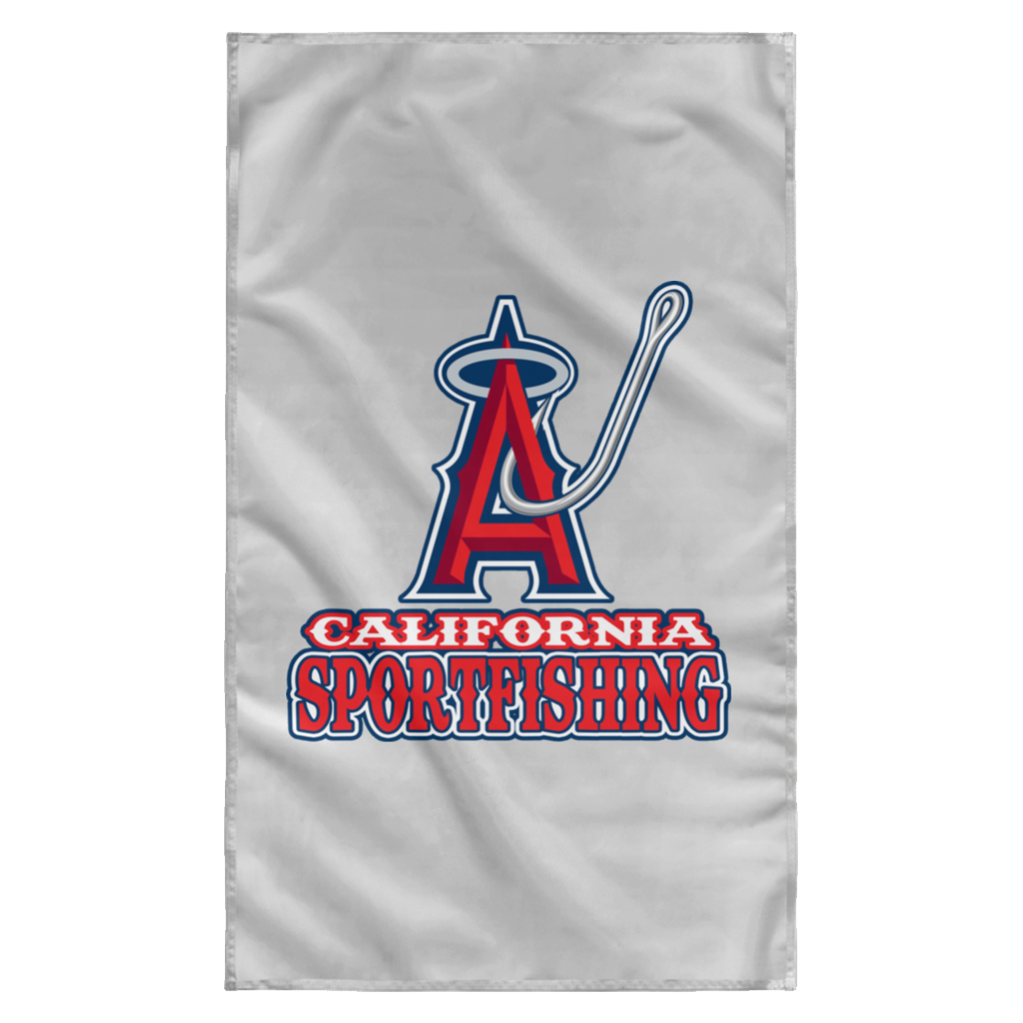 ArtichokeUSA Custom Design #4. California Anglers.California Sportsfishing. Angels of Anaheim from Orange County in California Parody. Sublimated Wall Flag
